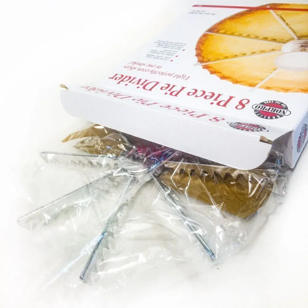 New Norpro 8 Piece Pie Divider Baking Tool